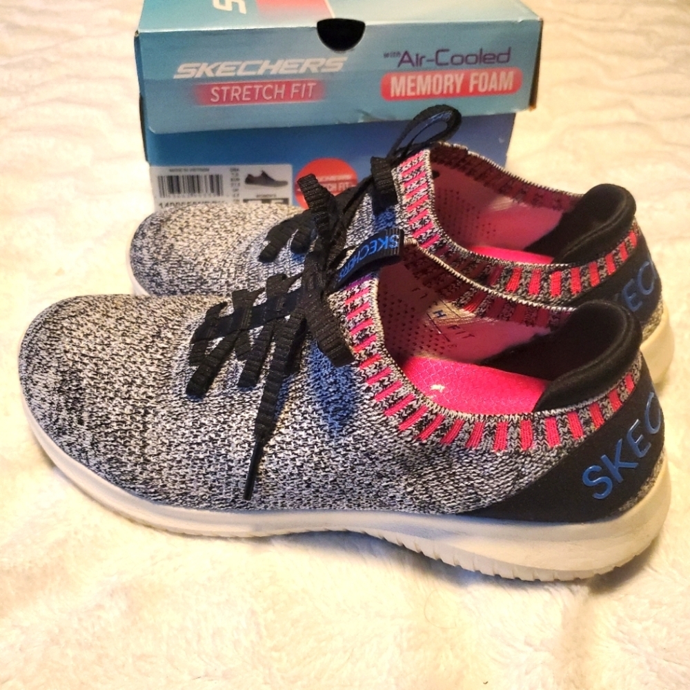 Skechers rapid attention Sneakers Heather Gray Pink Size 7.5
